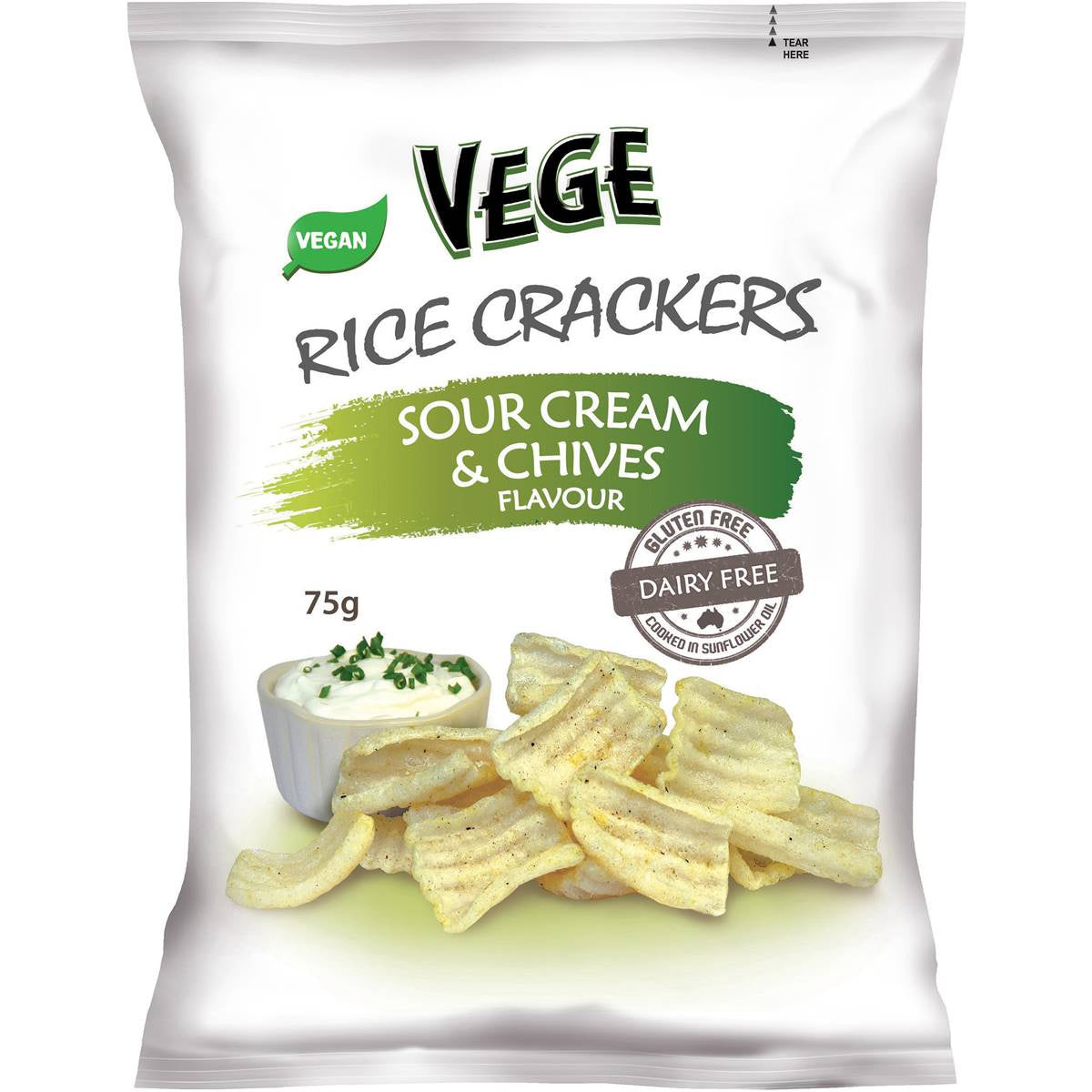 Ajitas Vege Chips Deli Crisp Sour Cream & Chives 75g