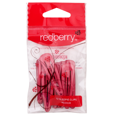 Redberry Medium One Touch Clips Assorted 12pk