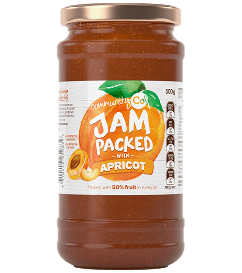 Community Co Jam Packed With Apricot Jam 500g