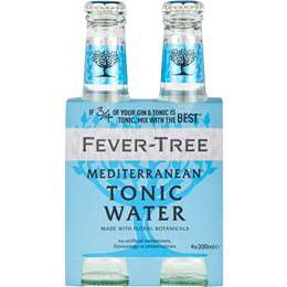 Fever Tree Mediterranean Tonic Water 200ml 4Pk