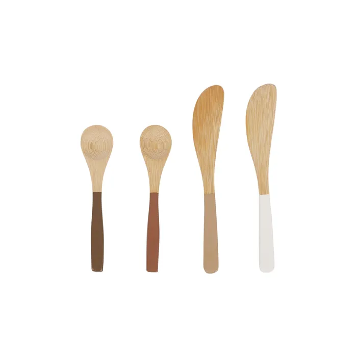 Bala Bamboo Spoon And Spreader Set Of  4