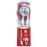 Colgate 360 Advanced Optic White Toothbrush Soft 2pk