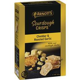 Arnotts Sourdough Crisps Cheddar & Roasted Garlic 150g