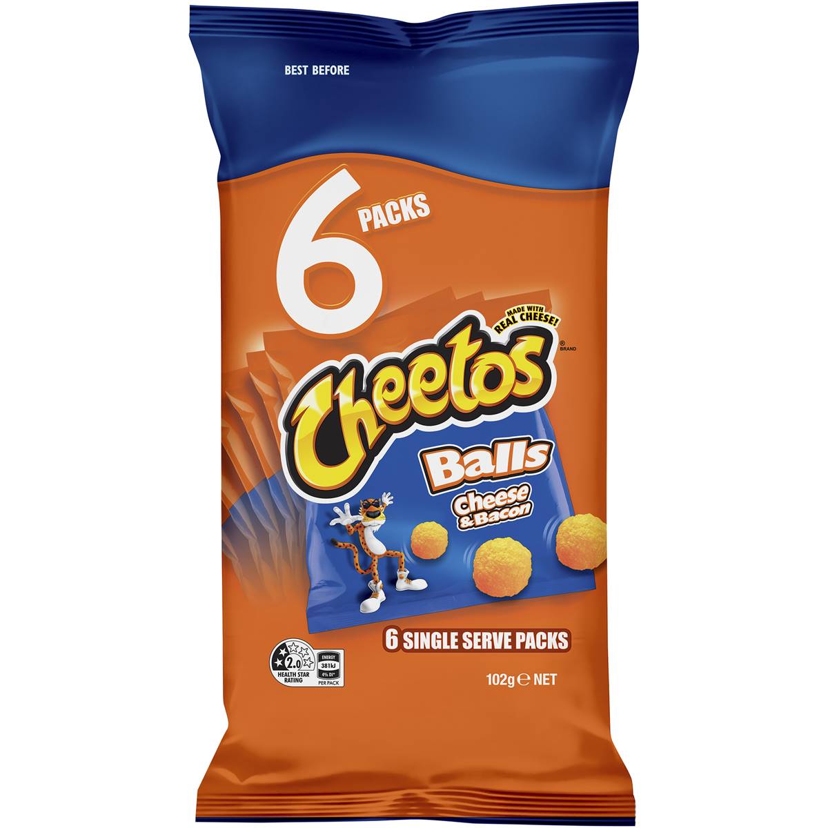 Cheetos Cheese and Bacon Balls 6Pk