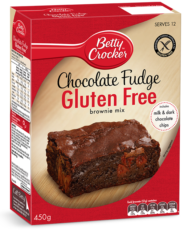 Betty Crocker Chocolate Fudge Brownie Mix Gluten Free  450g