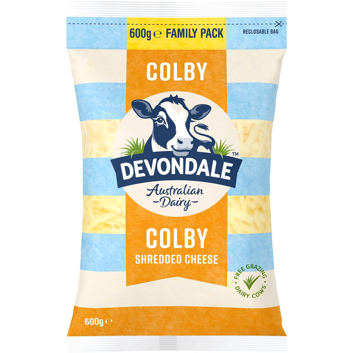 Devondale Colby Shredded Cheese 600g