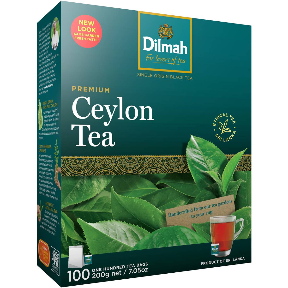 Dilmah Premium Ceylon Tea Bags 100Pk