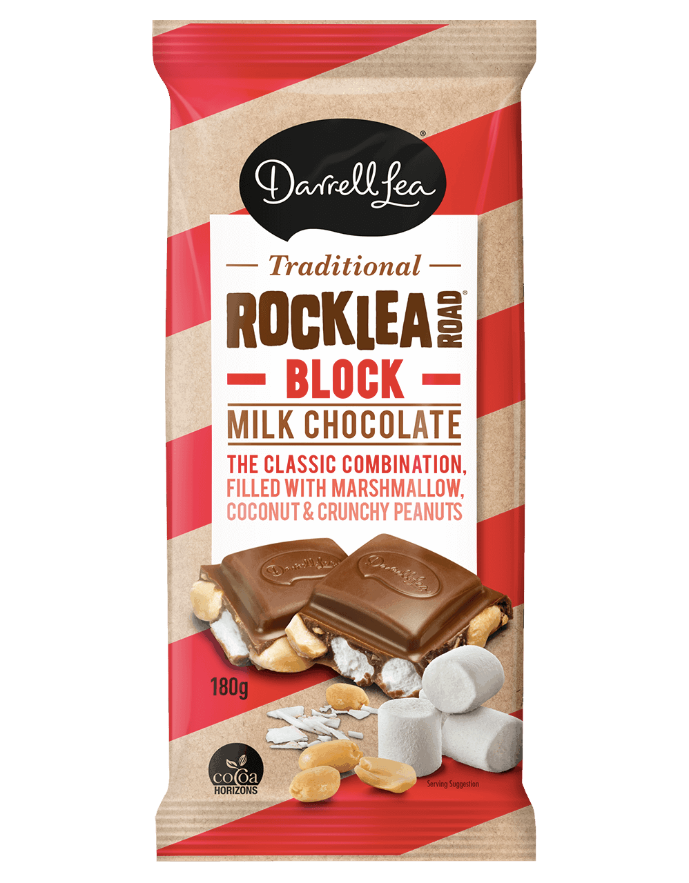 Darrell Lea Block Chocolate Rocklea Road 180g