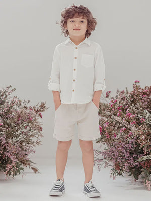 Finley Linen Shorts - Sand