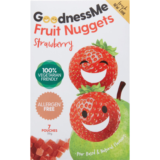 Goodnessme Really Fruity Nuggets Strawberry 120g
