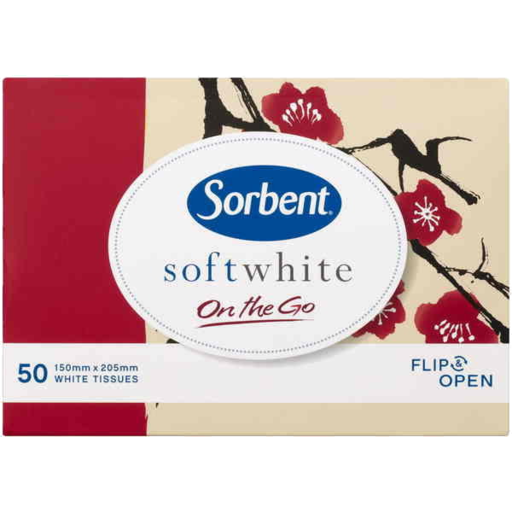 Sorbent On The Go Tissues 50pk