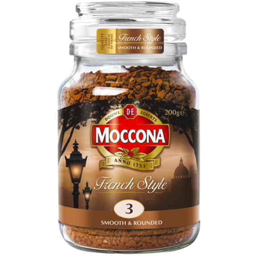Moccona Freeze Dried Instant Coffee French Style 200g