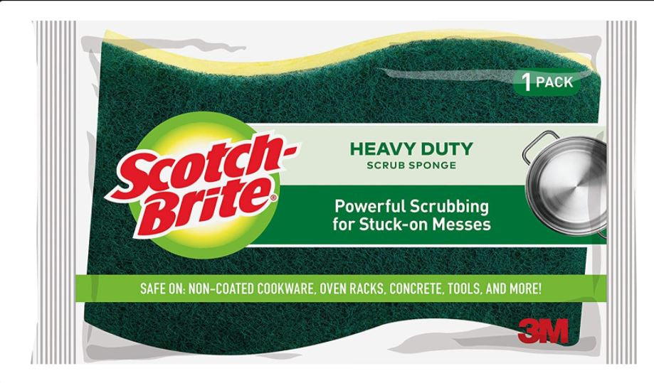 Scotch-Brite Heavy Duty Scourer & Sponge 1pk