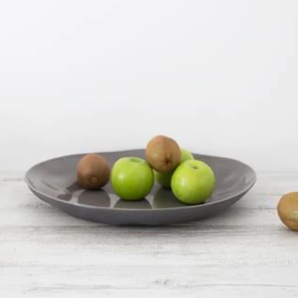 Flax Charger Plate - 35cm - Charcoal