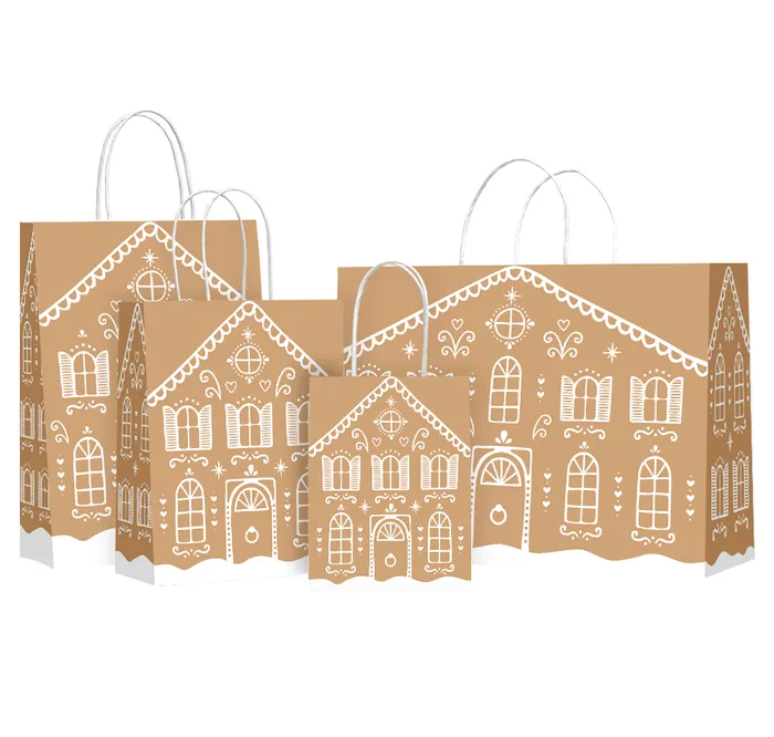 Gift Bag Gingerbread House 160x200x80