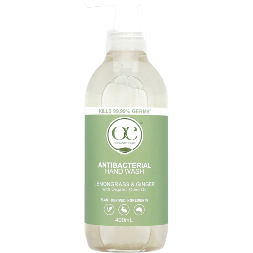 Organic Care Handwash Antibacterial Lemongrass And Ginger  400ml