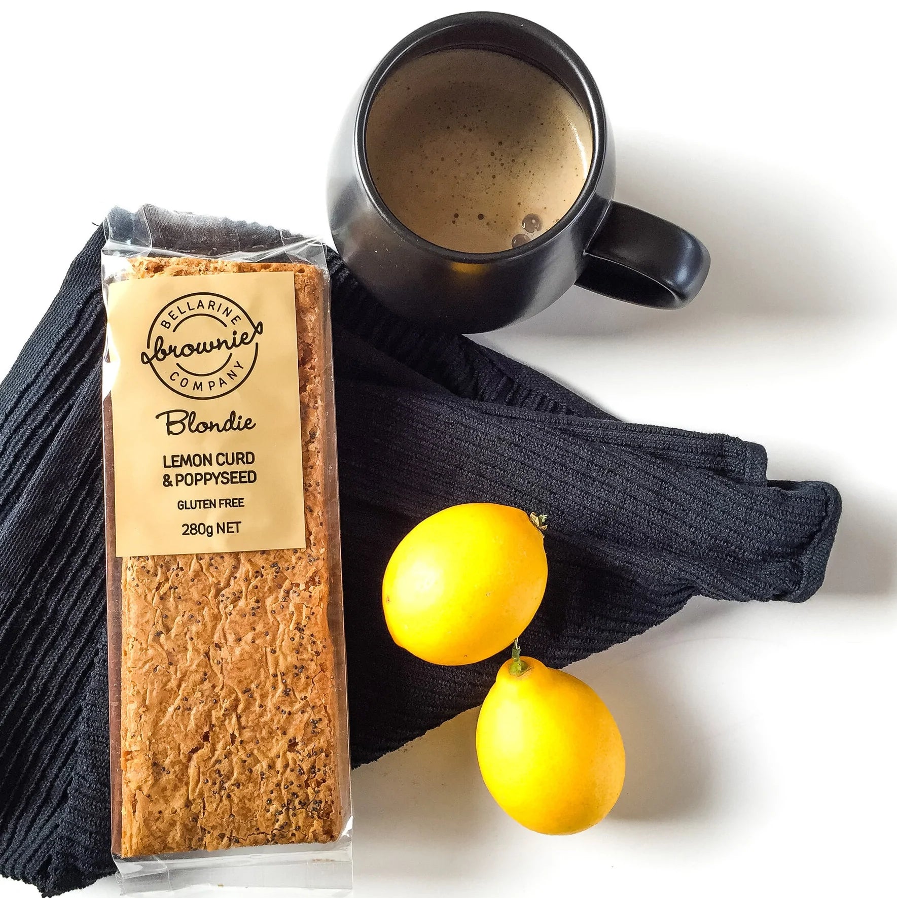 Bellarine Brownie Lemon Curd & Poppyseed Blondie GF 280g