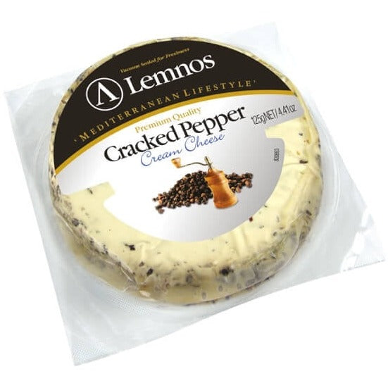 Lemnos Cracked Pepper Cream Cheese 125g