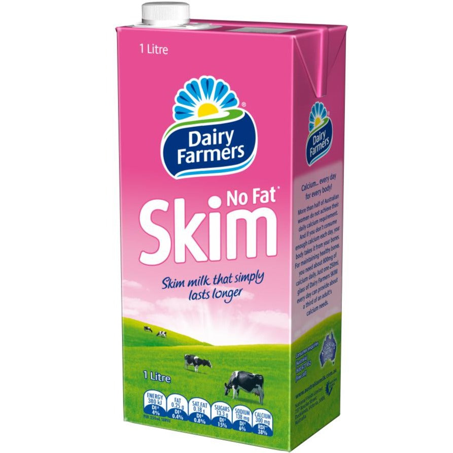 Dairy Farmers Skim Milk UHT 1L