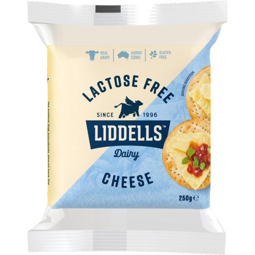 Liddells Lactose Free Cheese Block 250g