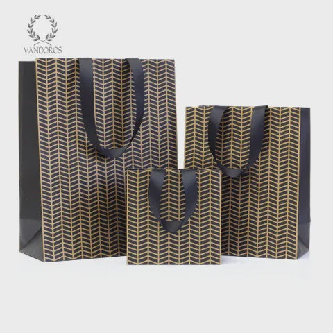 Metropolis gift bag gold/onyx mini