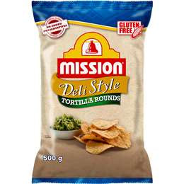 Mission Corn Chips Deli Round 500g