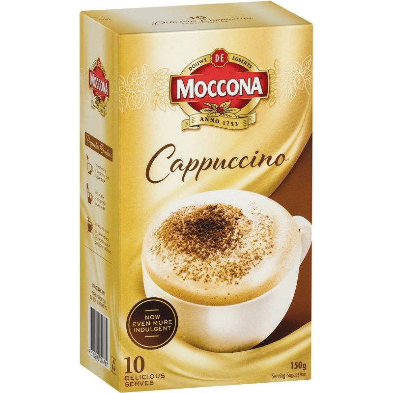Moccona Coffee Sachets Cappuccino 10Pk