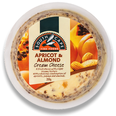 South Cape Apricot & Almond Cream Cheese 200g