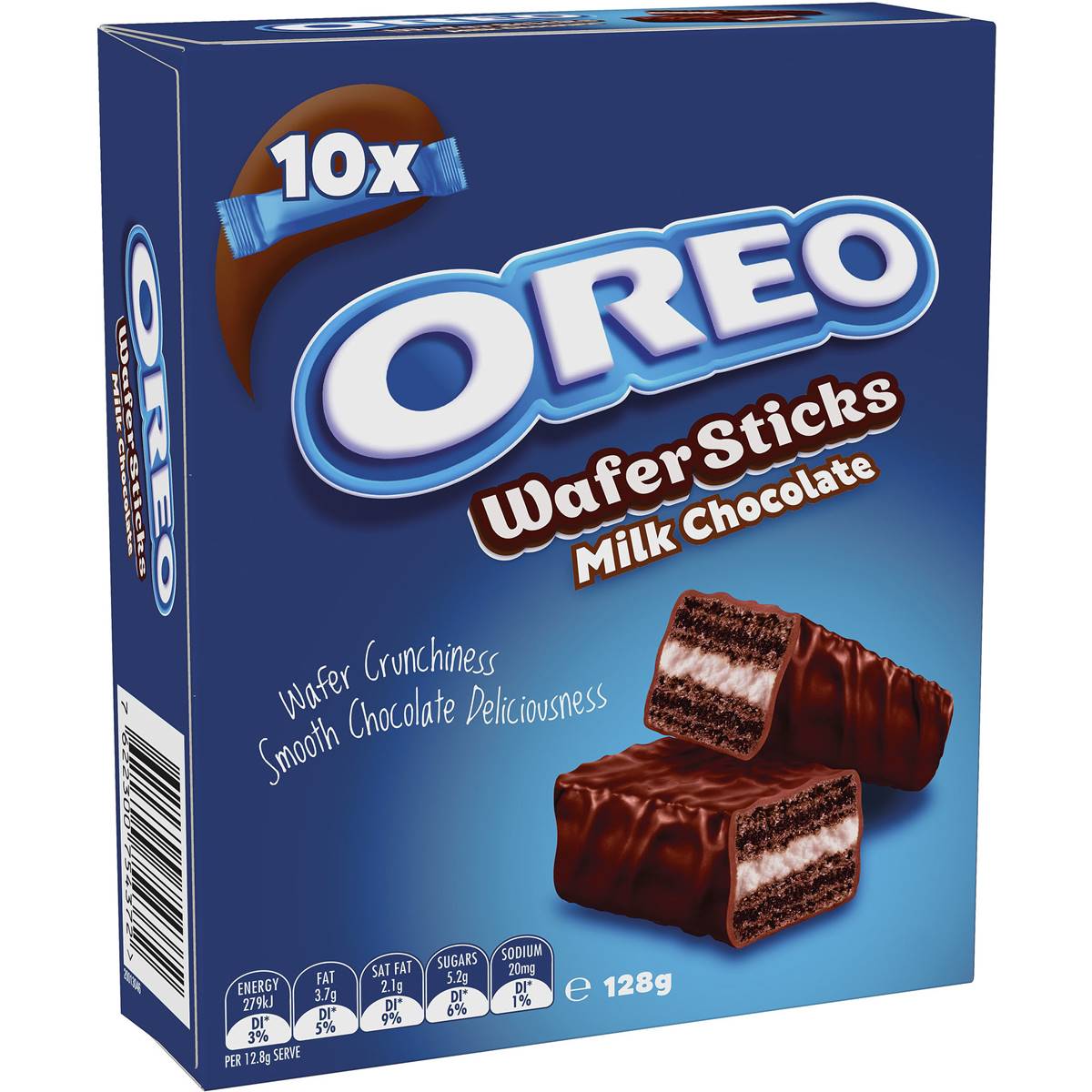 Oreo Wafer Sticks Milk Chocolate 10Pk 128g