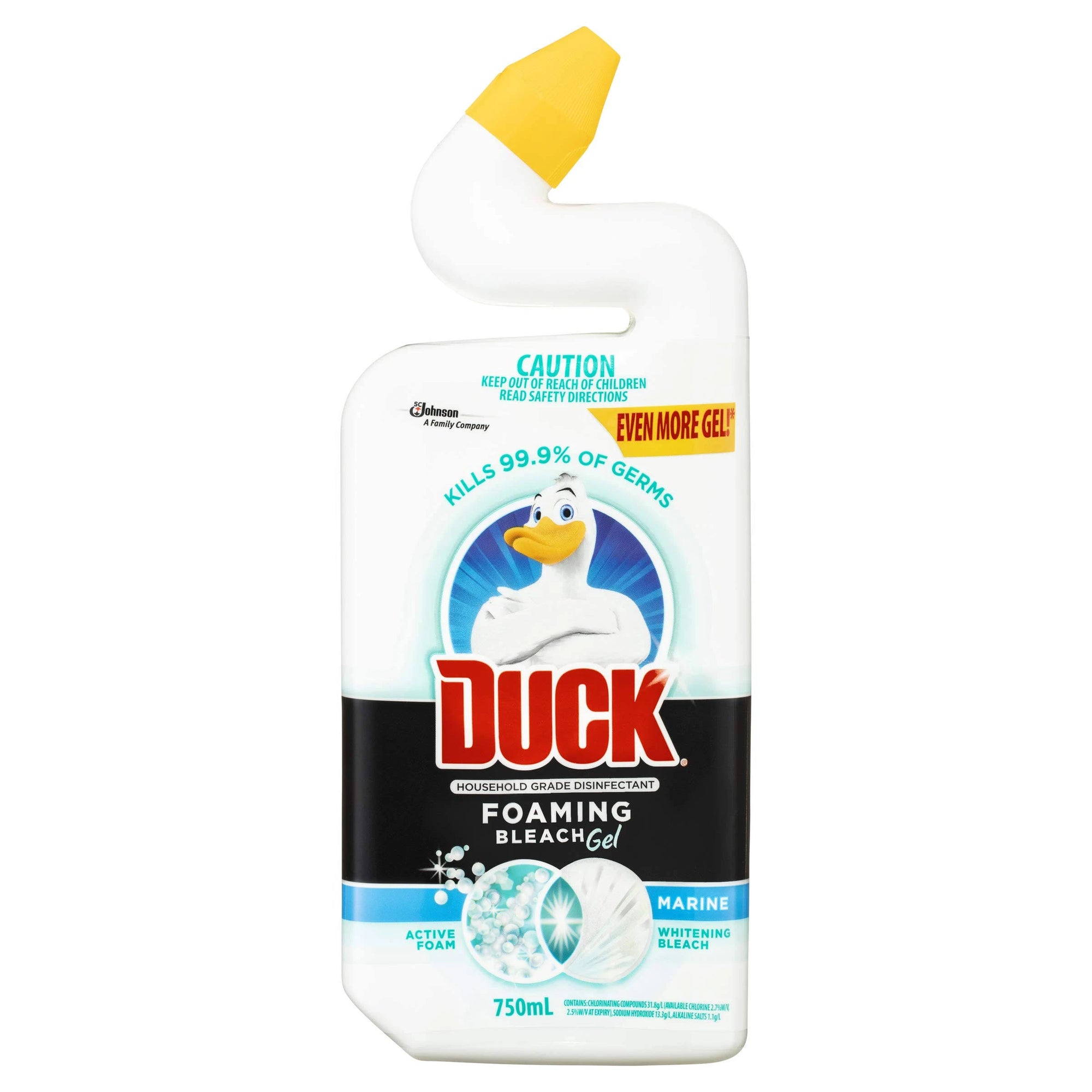 Duck Foaming Toilet Bleach Gel Marine 750ml
