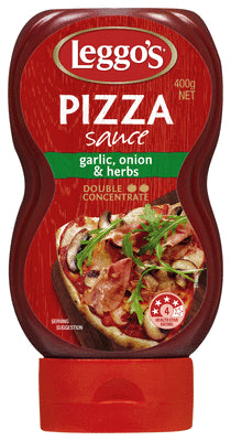 Leggos Pizza Sauce Garlic, Onion & Herbs 400g