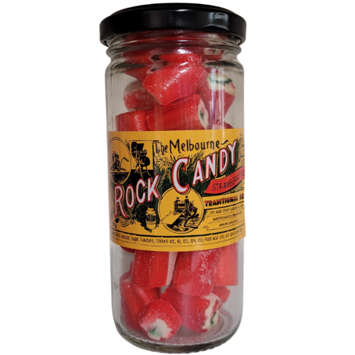 Melbourne Rock Candy Strawberry Rock