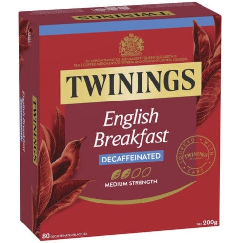 Twinings Decaffeinated English Breakfast Tea Bags 80pk