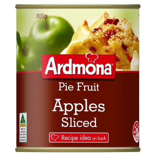 Ardmona Pie Fruit Sliced Apple 800g