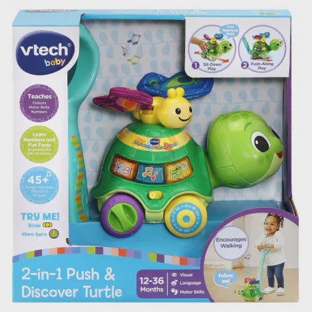 Vtech 2 in 1 Push & Explore Turtle